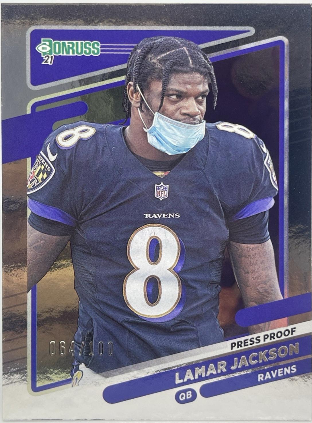 Lamar Jackson [No Helmet Press Proof Silver] #239