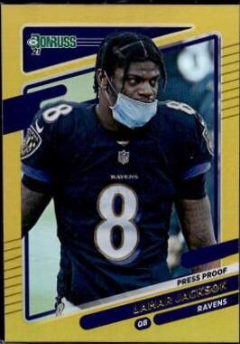 Lamar Jackson [No Helmet Press Proof Yellow] #239