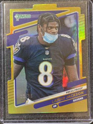Lamar Jackson [Press Proof Gold Die Cut] #239