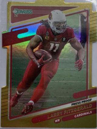 Larry Fitzgerald [Press Proof Gold Die Cut] #246