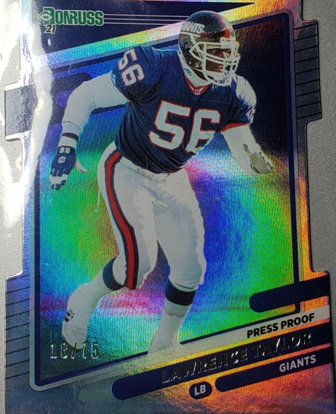 Lawrence Taylor [Press Proof Silver Die Cut] #83