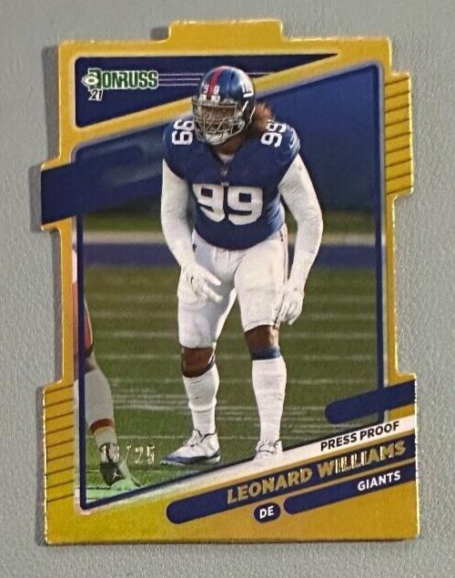 Leonard Williams [Press Proof Gold Die Cut] #82