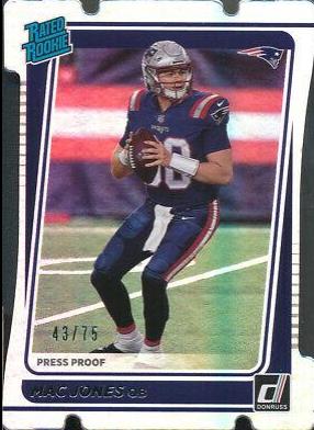 Mac Jones [Press Proof Silver Die Cut] #255