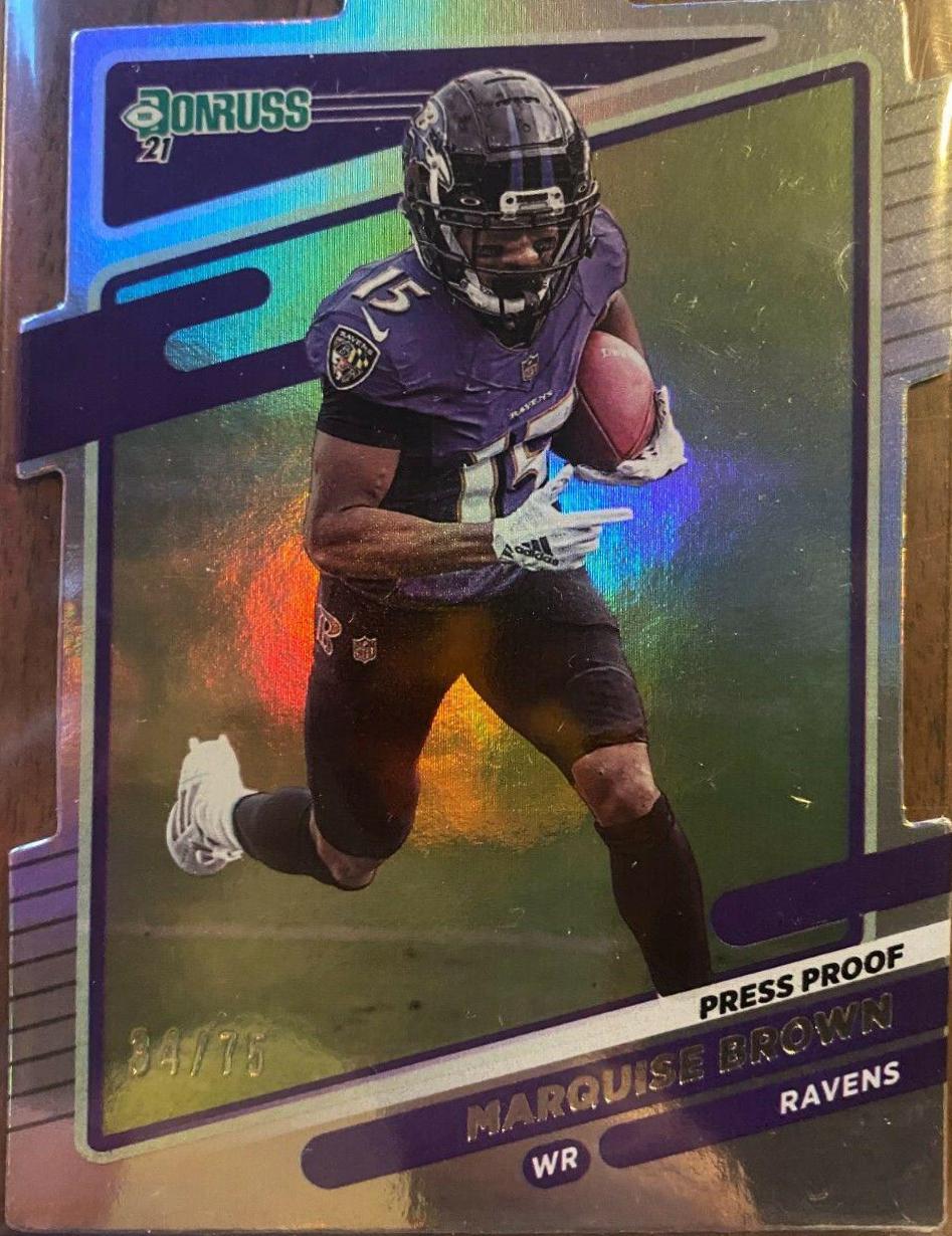 Marquise Brown [Press Proof Silver Die Cut] #241