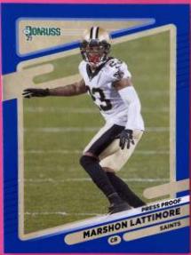 Marshon Lattimore [Press Proof Blue] #99