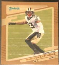 Marshon Lattimore [Press Proof Bronze] #99