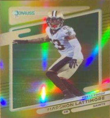 Marshon Lattimore [Press Proof Gold] #99