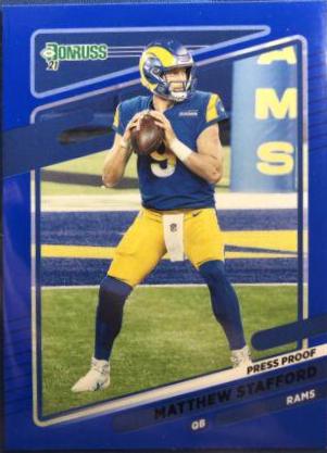 Matthew Stafford [Press Proof Blue] #139