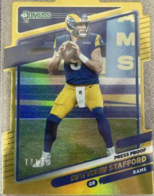 Matthew Stafford [Press Proof Gold Die Cut] #139