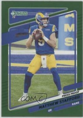 Matthew Stafford [Press Proof Green] #139