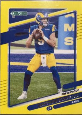 Matthew Stafford [Press Proof Yellow] #139