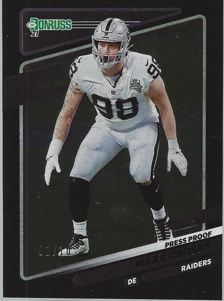 Maxx Crosby [Press Proof Black] #87