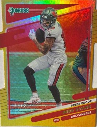 Mike Evans [Press Proof Gold Die Cut] #101