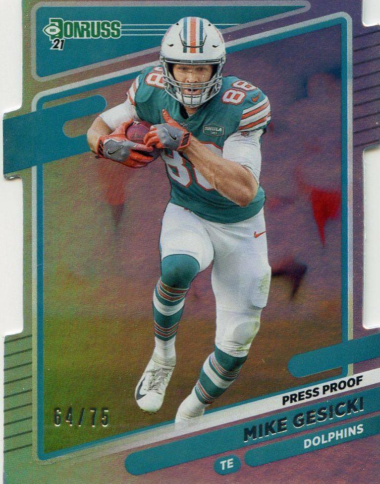 Mike Gesicki [Press Proof Silver Die Cut] #64