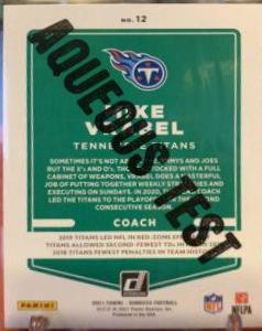 Mike Vrabel [Aqueous Test] #12