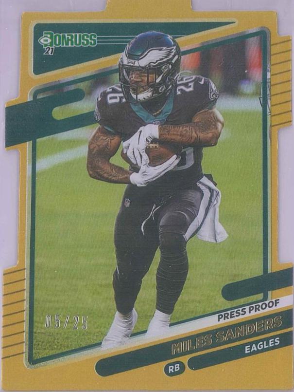 Miles Sanders [Press Proof Gold Die Cut] #109