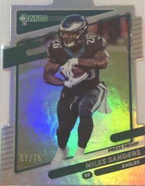 Miles Sanders [Press Proof Silver Die Cut] #109
