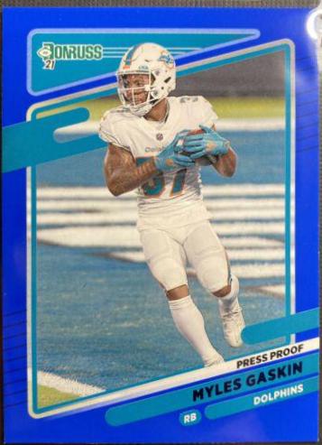 Myles Gaskin [Press Proof Blue] #65