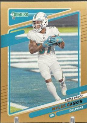 Myles Gaskin [Press Proof Bronze] #65