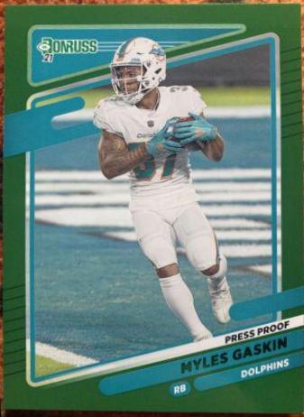 Myles Gaskin [Press Proof Green] #65