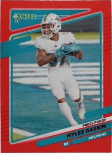 Myles Gaskin [Press Proof Red] #65
