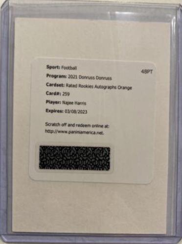 Najee Harris [Autograph Orange] #259