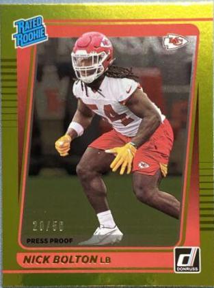 Nick Bolton [Press Proof Gold] #324
