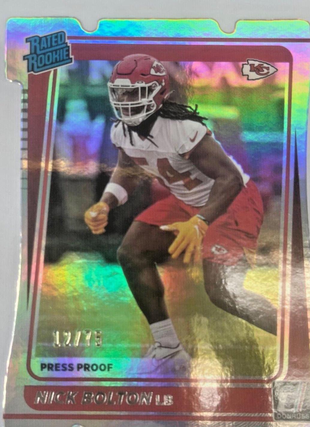 Nick Bolton [Press Proof Silver Die Cut] #324