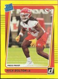 Nick Bolton [Press Proof Yellow] #324