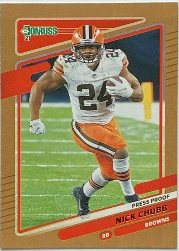 Nick Chubb [Press Proof Bronze] #196