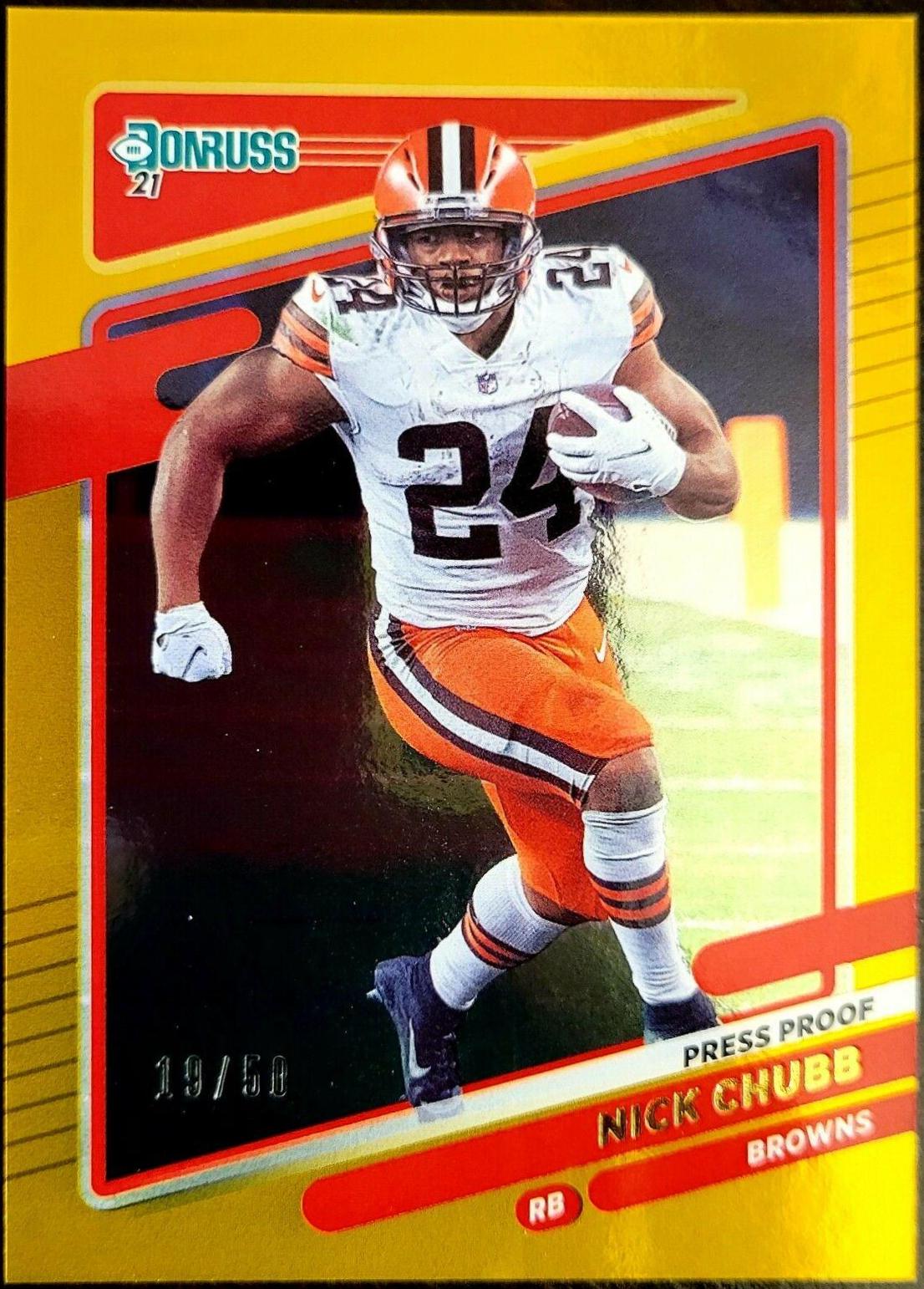Nick Chubb [Press Proof Gold] #196