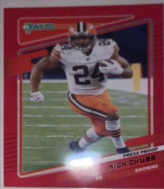 Nick Chubb [Press Proof Red] #196
