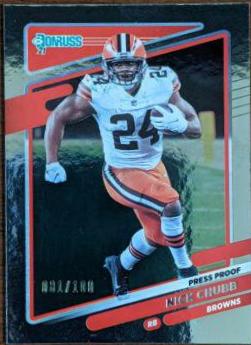 Nick Chubb [Press Proof Silver] #196