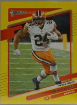 Nick Chubb [Press Proof Yellow] #196