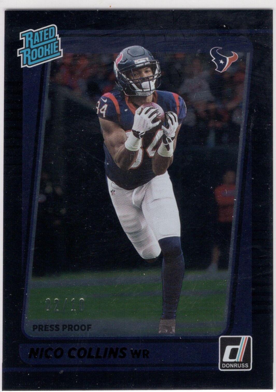 Nico Collins [Press Proof Black] #280
