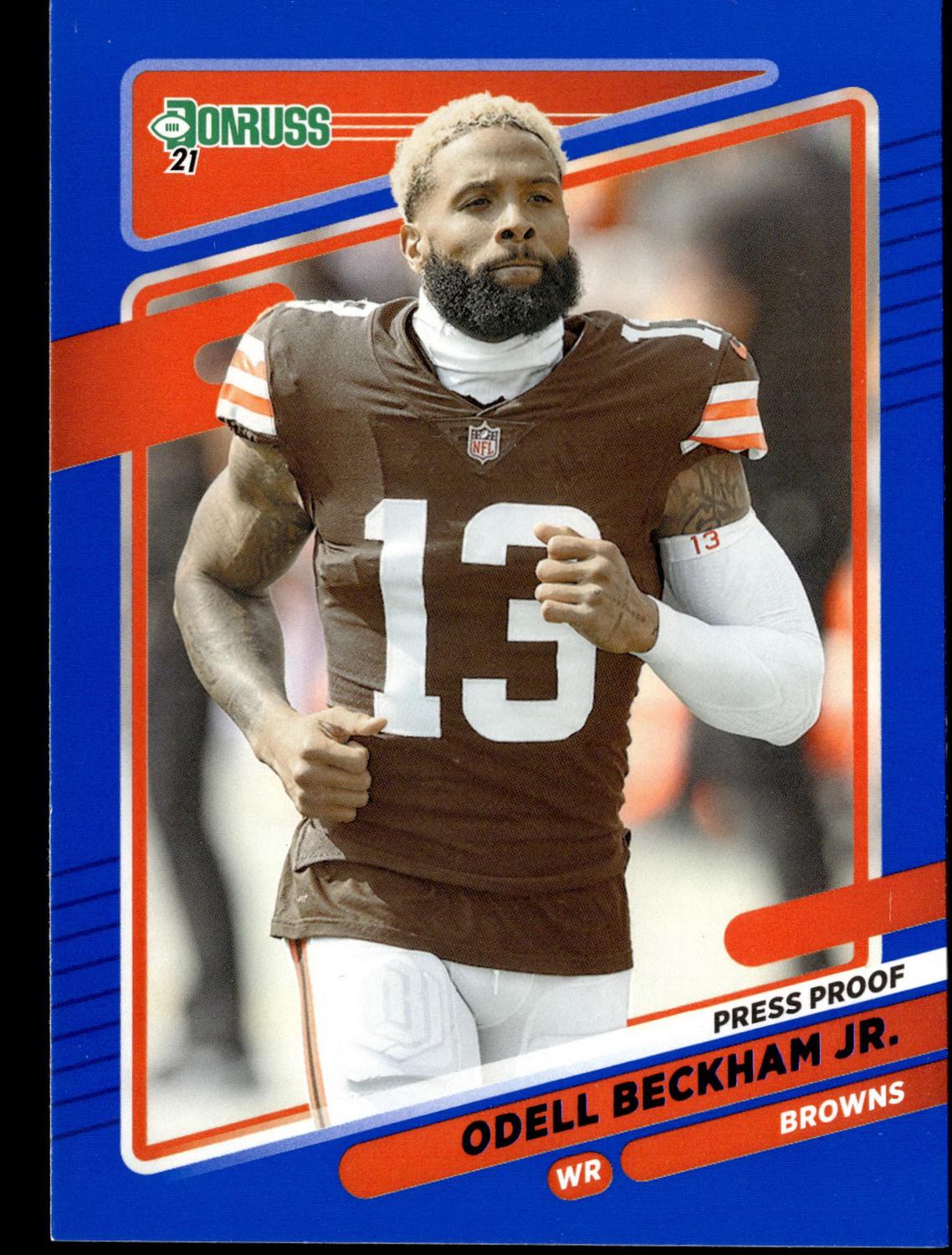 Odell Beckham Jr. [No Helmet Press Proof Blue] #198