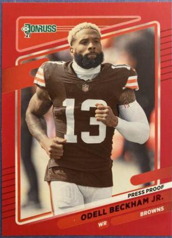 Odell Beckham Jr. [No Helmet Press Proof Red] #198