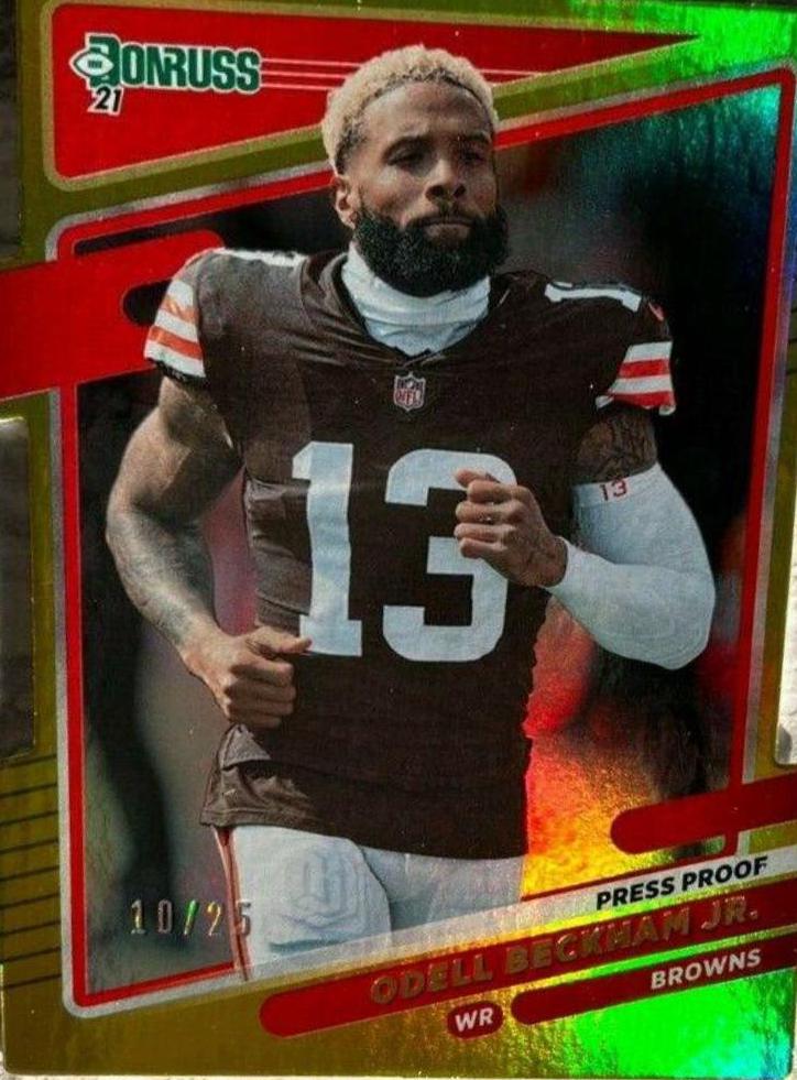 Odell Beckham Jr. [Press Proof Gold Die Cut] #198