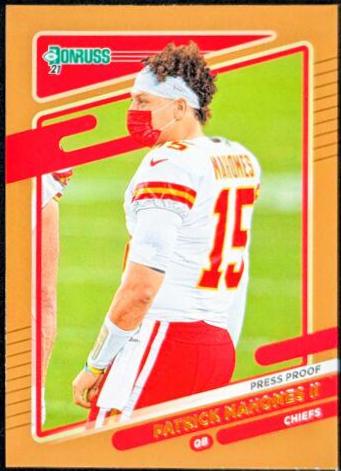 Patrick Mahomes II [No Helmet Press Proof Bronze] #116