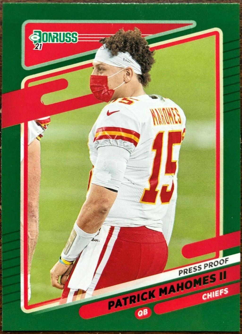 Patrick Mahomes II [No Helmet Press Proof Green] #116