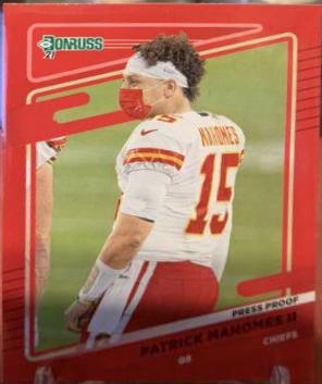 Patrick Mahomes II [No Helmet Press Proof Red] #116