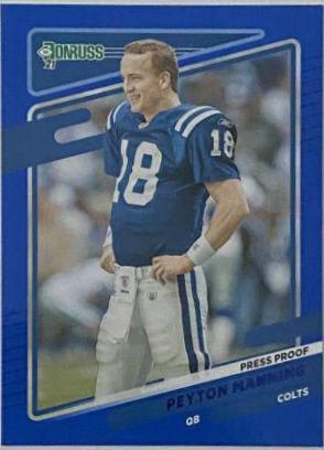 Peyton Manning [No Helmet Press Proof Blue] #148