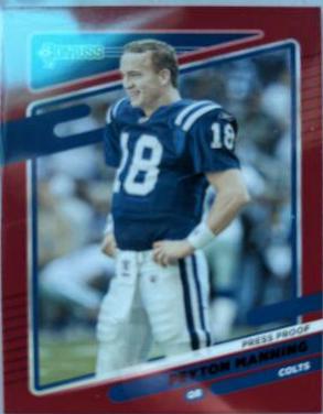 Peyton Manning [No Helmet Press Proof Red] #148