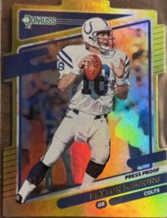 Peyton Manning [Press Proof Gold Die Cut] #148