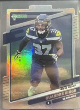 Quandre Diggs [Press Proof Silver Die Cut] #33