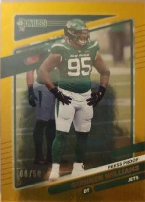 Quinnen Williams [Press Proof Gold Die Cut] #41
