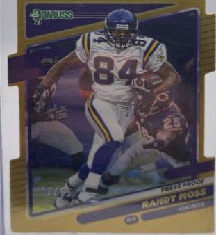 Randy Moss [Press Proof Gold Die Cut] #128