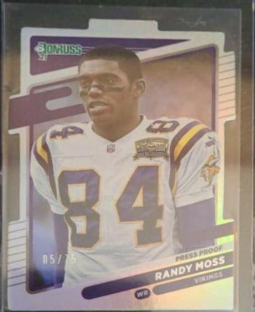 Randy Moss [Press Proof Silver Die Cut] #128