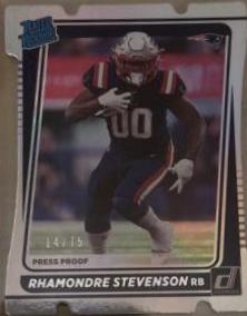 Rhamondre Stevenson [Press Proof Silver Die Cut] #286