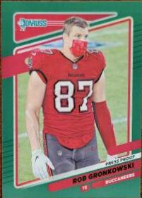 Rob Gronkowski [No Helmet Press Proof Green] #104
